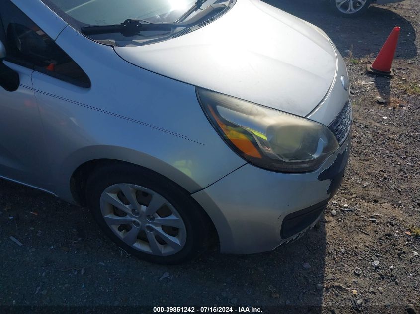 2014 Kia Rio Lx VIN: KNADM4A34E6332742 Lot: 39851242