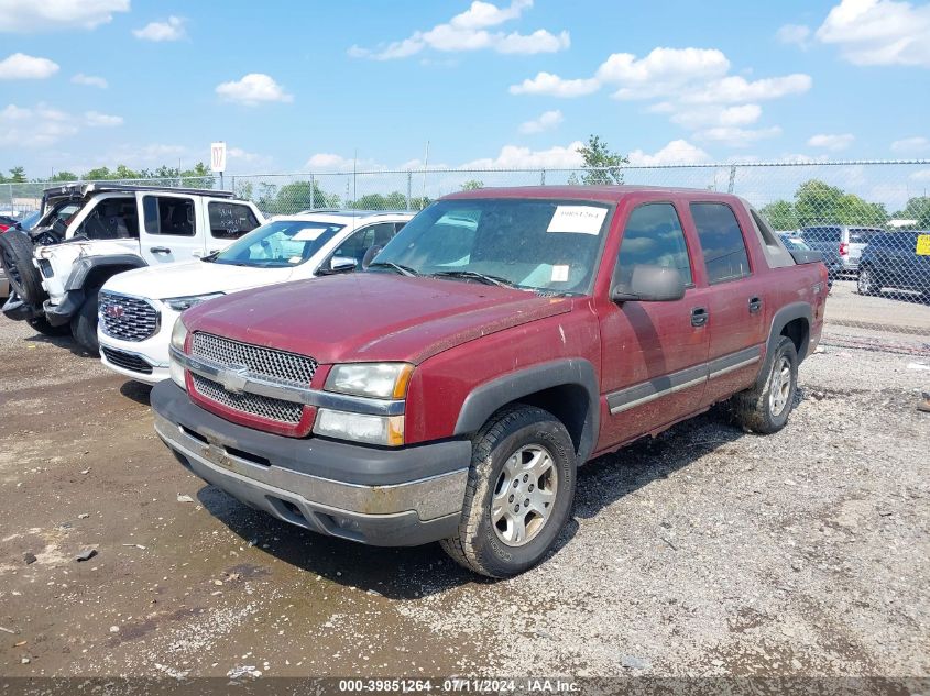 3GNEC12T44G202858 | 2004 CHEVROLET AVALANCHE 1500