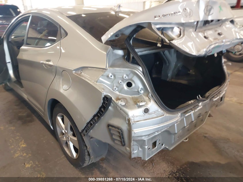 2013 Hyundai Elantra Gls VIN: 5NPDH4AEXDH242542 Lot: 39851268