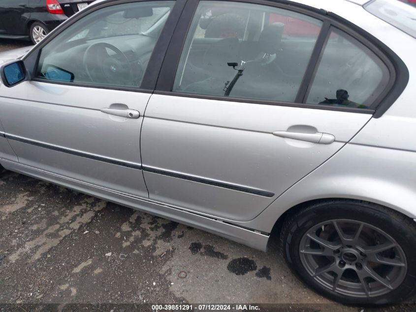 2001 BMW 325I VIN: WBAAV33441FU81906 Lot: 39851291