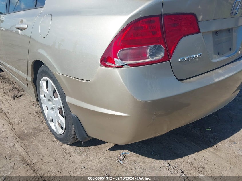 2007 Honda Civic Lx VIN: 1HGFA16567L045244 Lot: 39851312