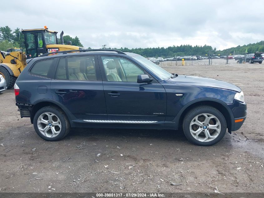 2009 BMW X3 xDrive30I VIN: WBXPC93409WJ28924 Lot: 39851317