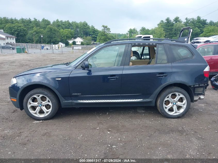 2009 BMW X3 xDrive30I VIN: WBXPC93409WJ28924 Lot: 39851317