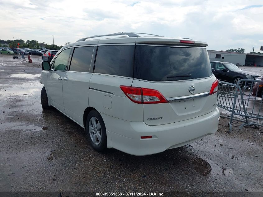 2013 Nissan Quest Sv VIN: JN8AE2KP8D9067348 Lot: 39851368