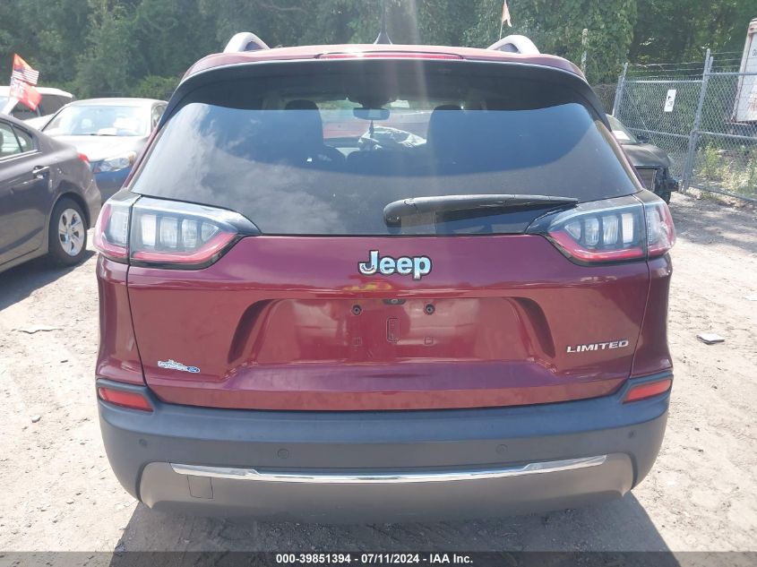 2019 Jeep Cherokee Limited Fwd VIN: 1C4PJLDBXKD365886 Lot: 39851394