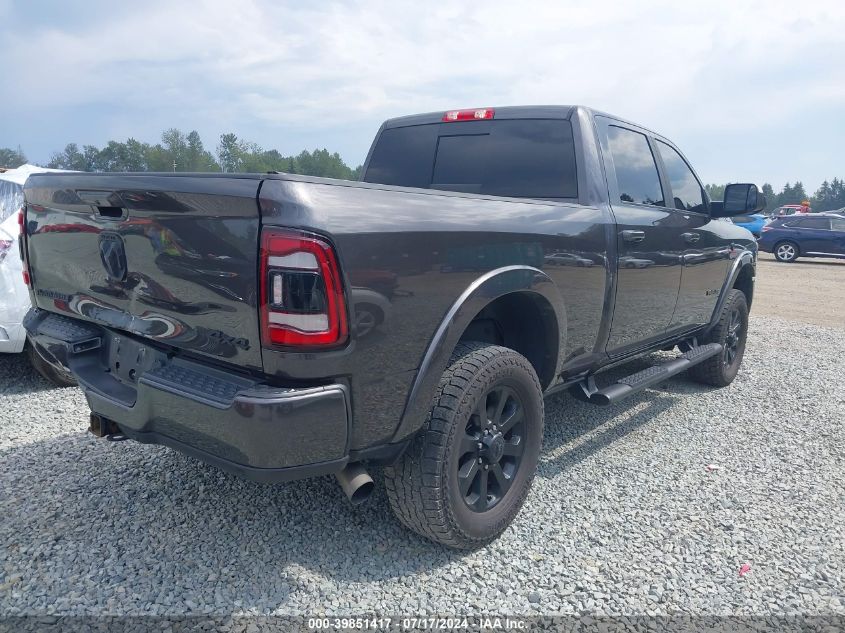 2020 Ram 2500 Laramie 4X4 6'4 Box VIN: 3C6UR5FL5LG282861 Lot: 39851417