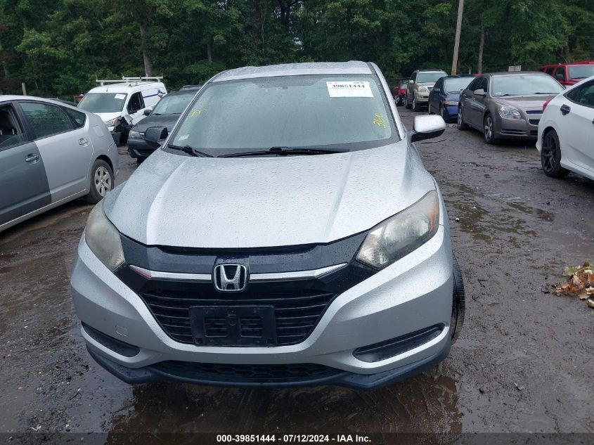 2016 Honda Hr-V Lx VIN: 3CZRU6H3XGM727032 Lot: 39851444