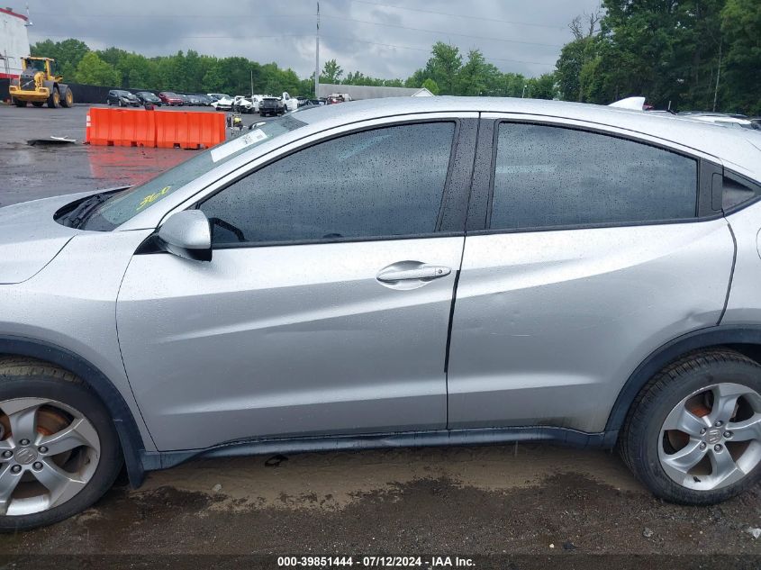 2016 Honda Hr-V Lx VIN: 3CZRU6H3XGM727032 Lot: 39851444