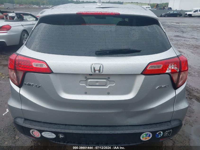 2016 Honda Hr-V Lx VIN: 3CZRU6H3XGM727032 Lot: 39851444