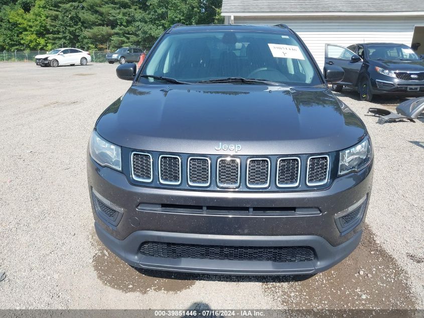 2019 Jeep Compass Sport Fwd VIN: 3C4NJCAB5KT636682 Lot: 39851446