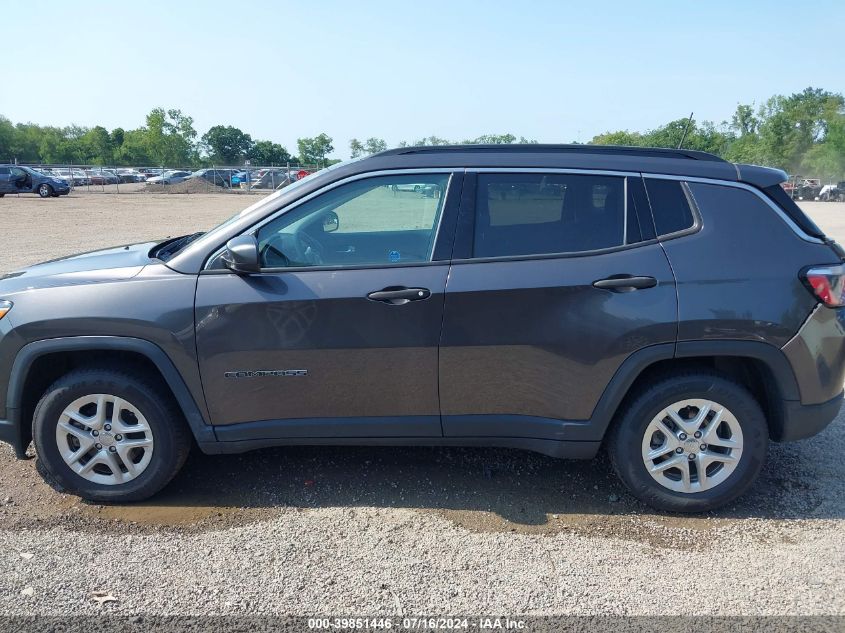 2019 Jeep Compass Sport Fwd VIN: 3C4NJCAB5KT636682 Lot: 39851446