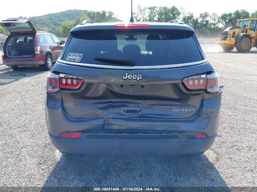 2019 Jeep Compass Sport Fwd VIN: 3C4NJCAB5KT636682 Lot: 39851446