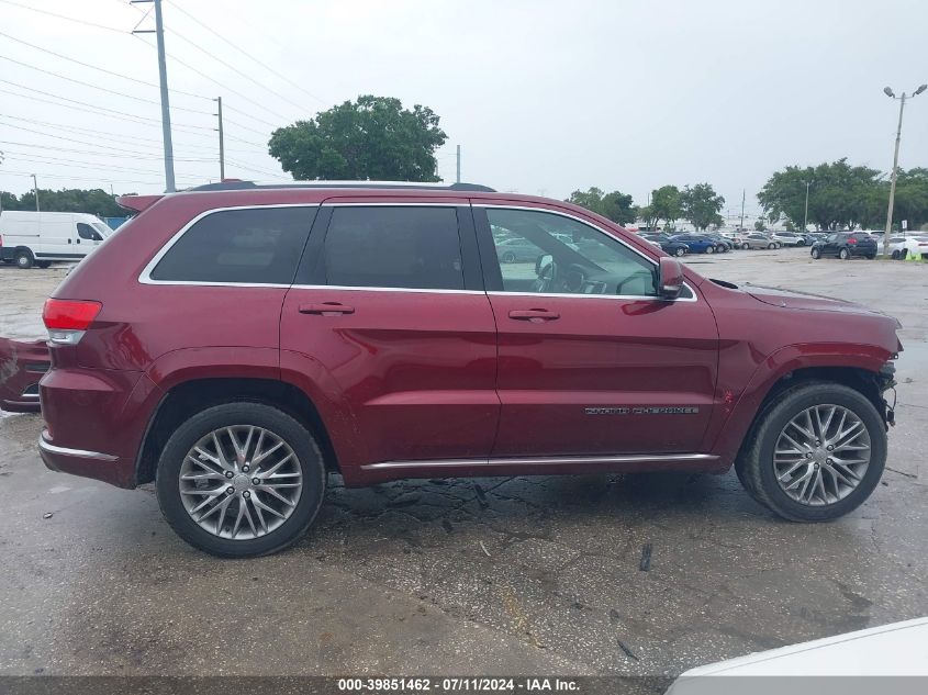 2017 Jeep Grand Cherokee Summit 4X2 VIN: 1C4RJEJG4HC813607 Lot: 39851462