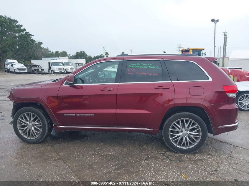 2017 Jeep Grand Cherokee Summit 4X2 VIN: 1C4RJEJG4HC813607 Lot: 39851462