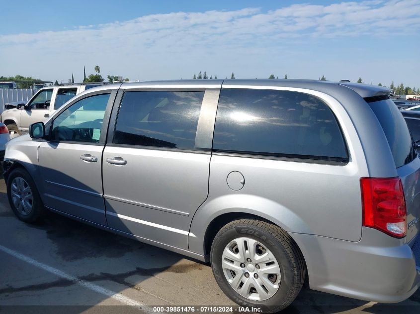 2016 Dodge Grand Caravan Se VIN: 2C4RDGBG4GR134637 Lot: 39851476