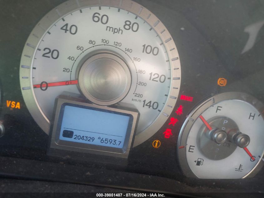 2011 Honda Pilot Touring VIN: 5FNYF4H99BB061282 Lot: 39851487