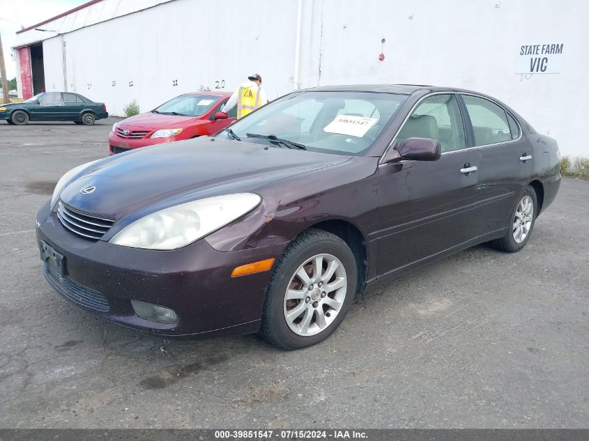 2003 Lexus Es 300 VIN: JTHBF30GX30110417 Lot: 39851547