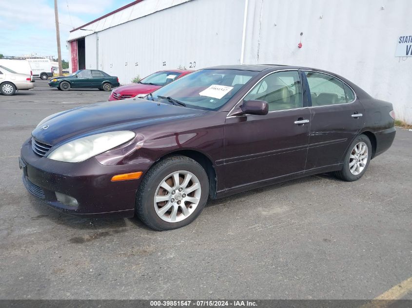 2003 Lexus Es 300 VIN: JTHBF30GX30110417 Lot: 39851547