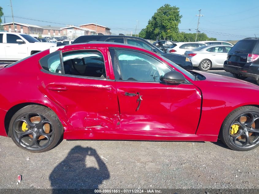 2019 Alfa Romeo Giulia Ti Sport Rwd VIN: ZARFAMBN8K7601356 Lot: 39851551