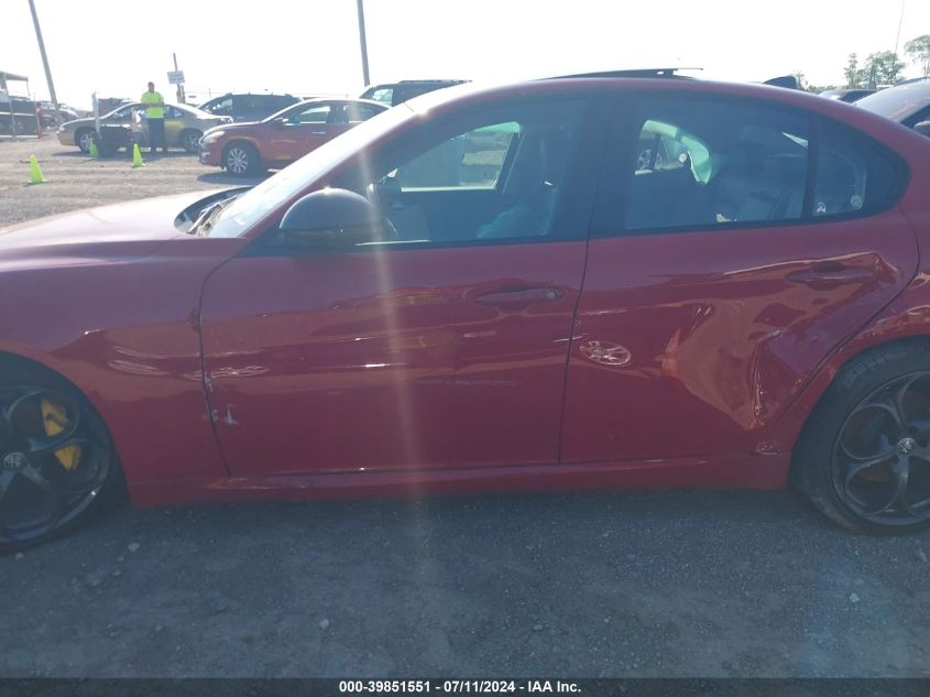 2019 Alfa Romeo Giulia Ti Sport Rwd VIN: ZARFAMBN8K7601356 Lot: 39851551