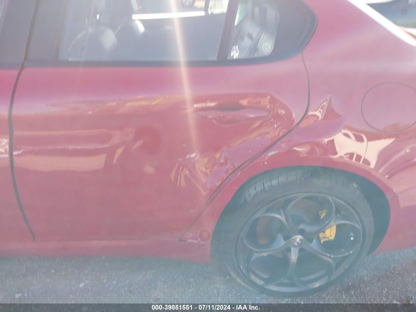 2019 Alfa Romeo Giulia Ti Sport Rwd VIN: ZARFAMBN8K7601356 Lot: 39851551