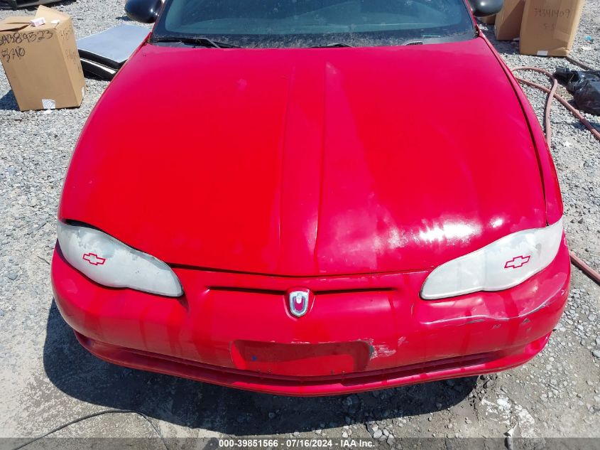 2004 Chevrolet Monte Carlo Ss VIN: 2G1WX12K049255214 Lot: 39851566