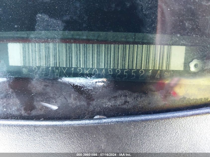 2004 Chevrolet Monte Carlo Ss VIN: 2G1WX12K049255214 Lot: 39851566