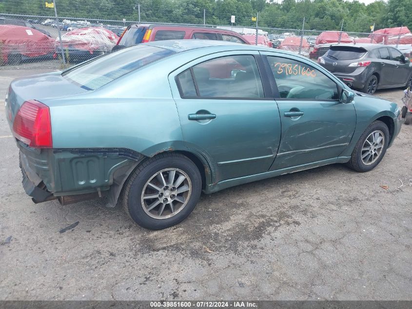 2004 Mitsubishi Galant Es VIN: 4A3AB46F84E080414 Lot: 39851600