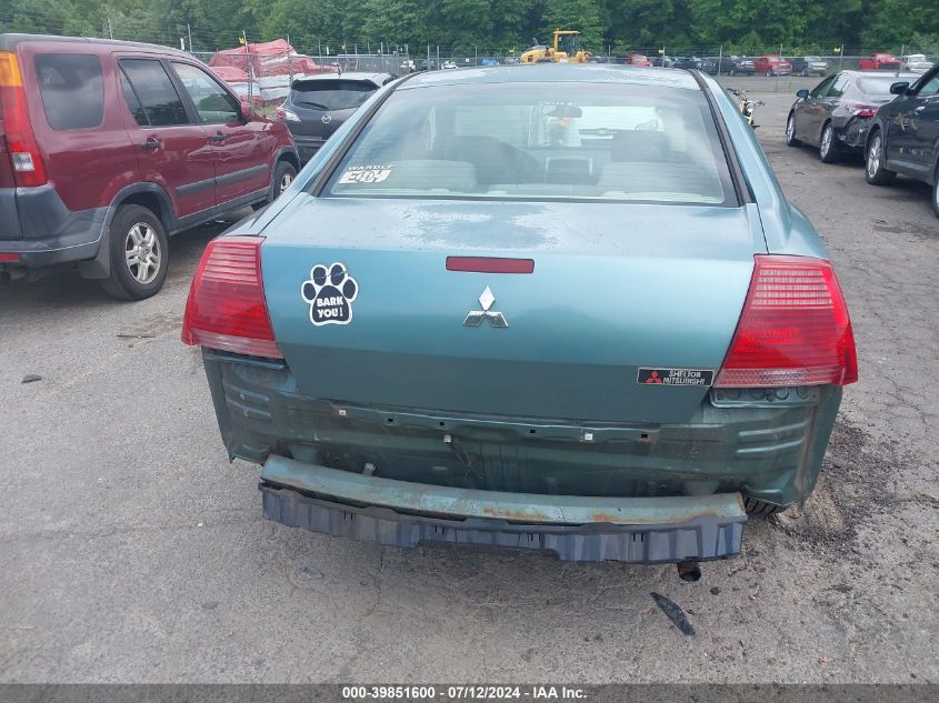 2004 Mitsubishi Galant Es VIN: 4A3AB46F84E080414 Lot: 39851600