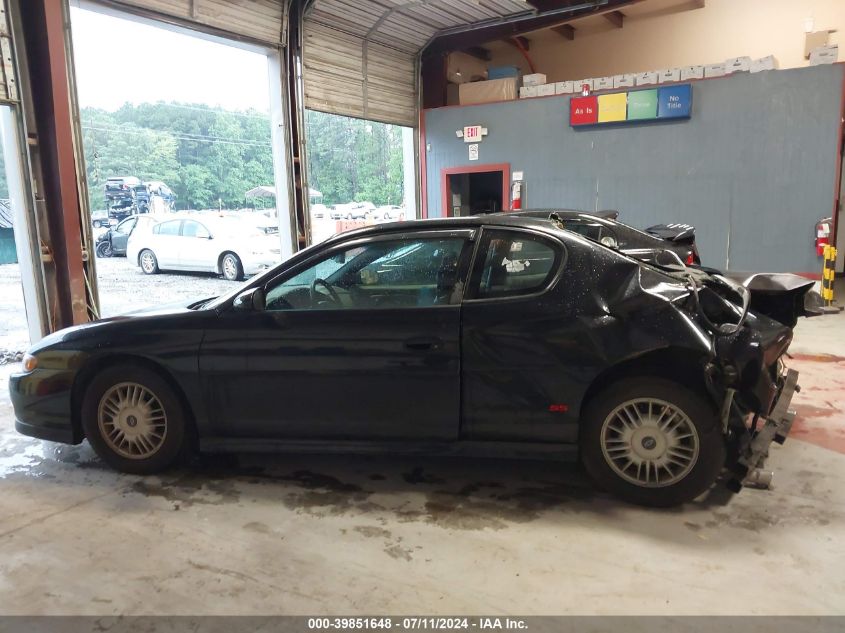 2002 Chevrolet Monte Carlo Ss VIN: 2G1WX15K129231612 Lot: 39851648