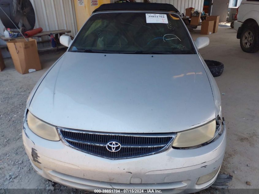 2000 Toyota Camry Solara Sle V6 VIN: 2T1FF22P9YC378480 Lot: 39851704