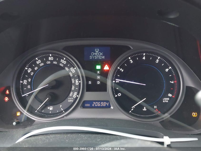 2008 Lexus Is 250 VIN: JTHBK262X85051977 Lot: 39851725