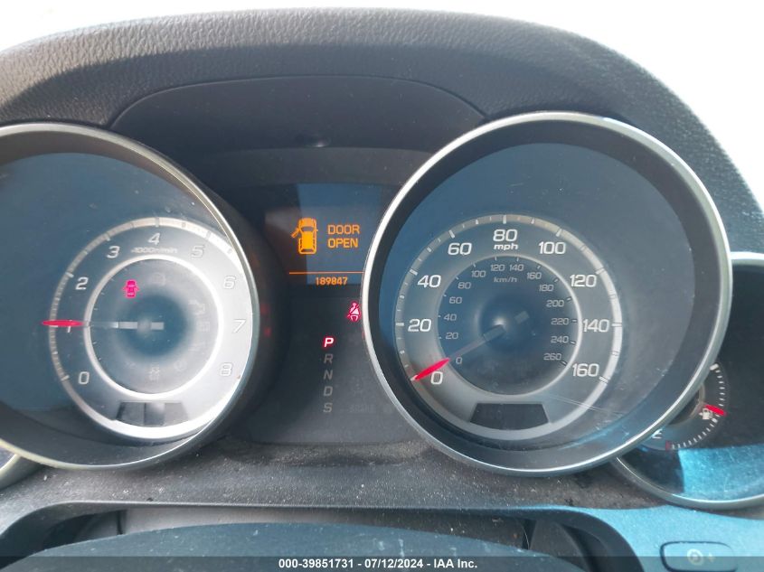 2012 Acura Mdx Advance Package VIN: 2HNYD2H86CH519562 Lot: 39851731