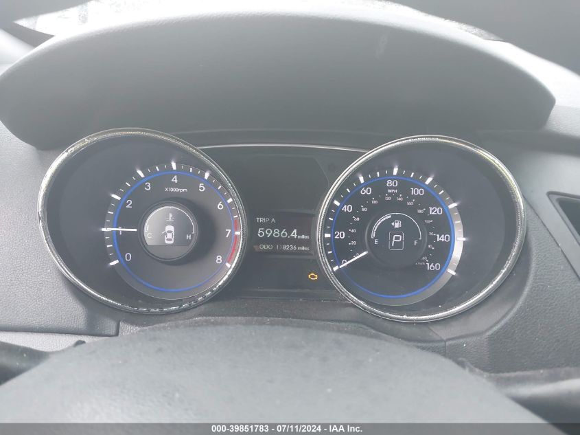 2013 Hyundai Sonata Gls VIN: 5NPEB4ACXDH810423 Lot: 39851783