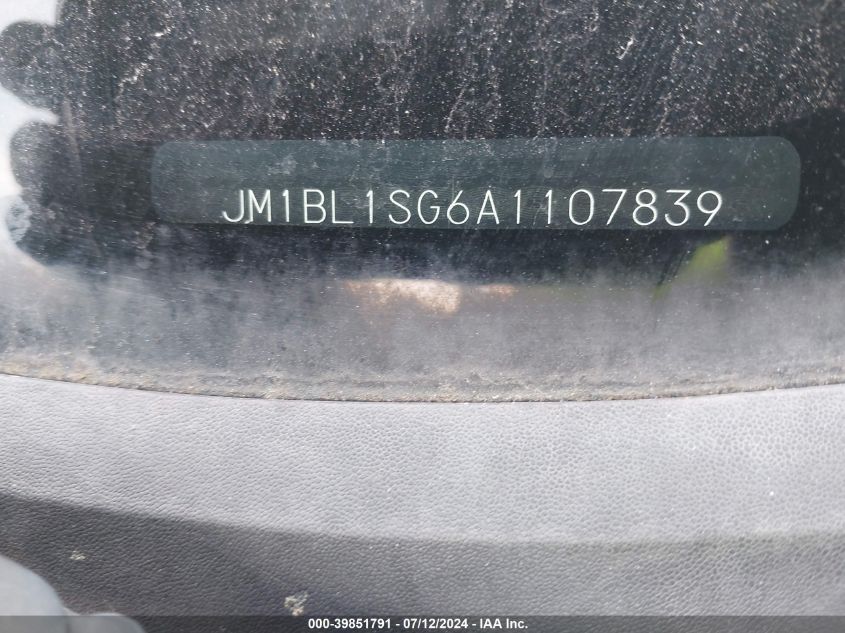 2010 Mazda 3 I VIN: JM1BL1SG6A1107839 Lot: 39851791