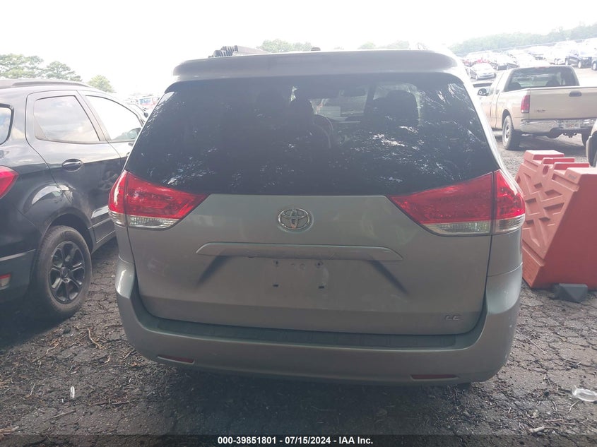 2013 Toyota Sienna Le V6 8 Passenger VIN: 5TDKK3DCXDS334404 Lot: 39851801