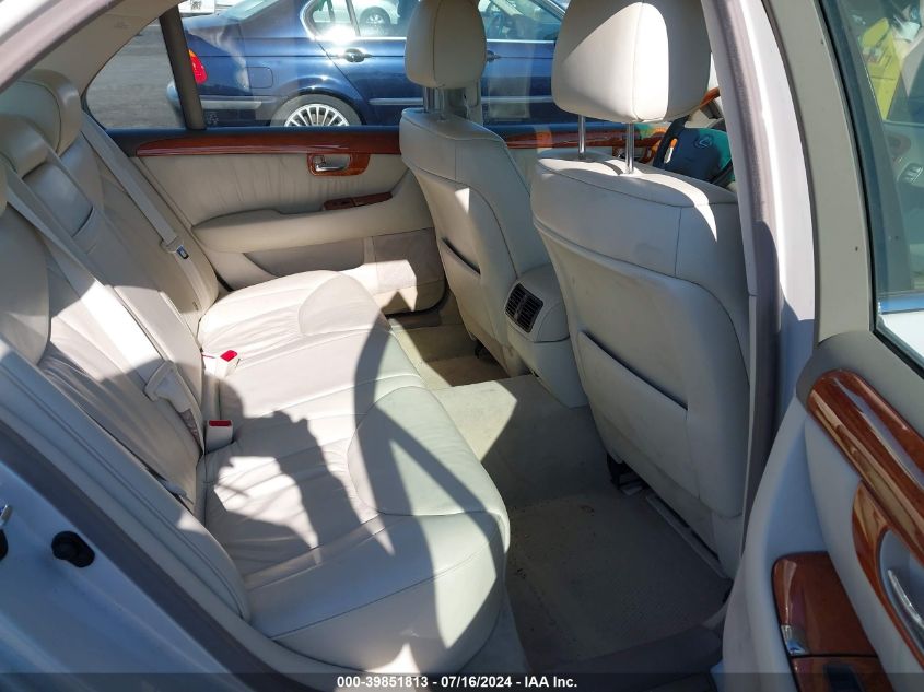 2001 Lexus Ls 430 VIN: JTHBN30F810045381 Lot: 39851813