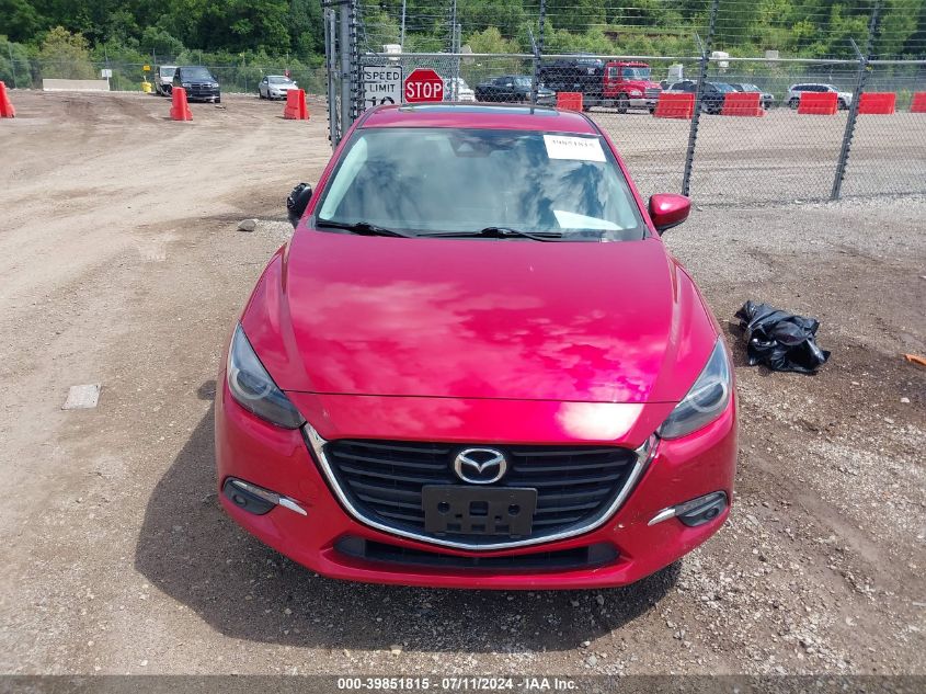 2018 Mazda Mazda3 Grand Touring VIN: 3MZBN1W33JM207396 Lot: 39851815