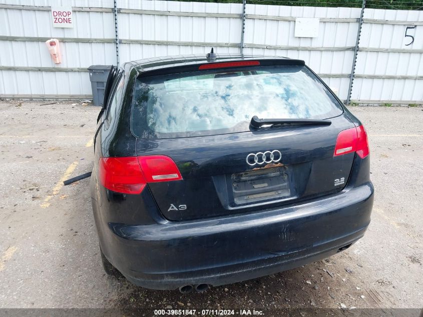 2007 Audi A3 3.2 VIN: WAUKD78P67A077173 Lot: 39851847