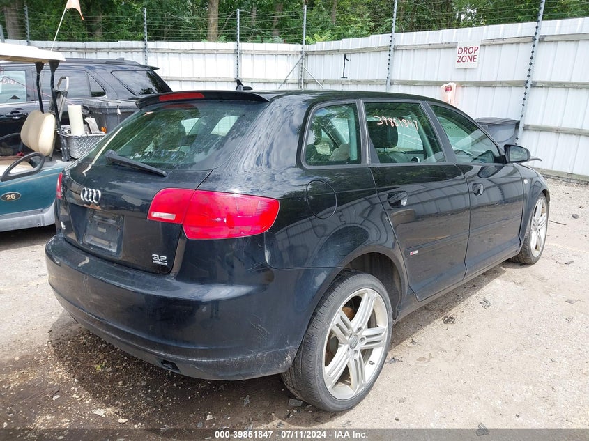 2007 Audi A3 3.2 VIN: WAUKD78P67A077173 Lot: 39851847