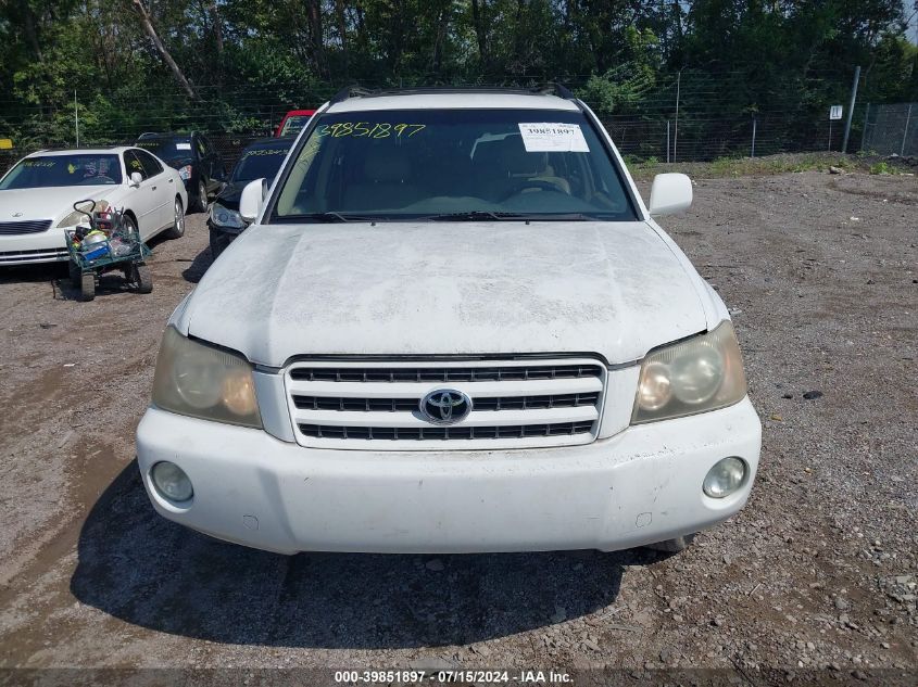 2002 Toyota Highlander Limited VIN: JTEHF21A320094460 Lot: 39851897