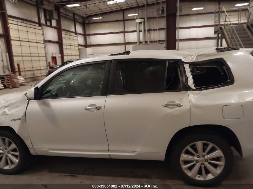 2010 Toyota Highlander Hybrid Base V6 VIN: JTEBW3EH6A2047297 Lot: 39851902