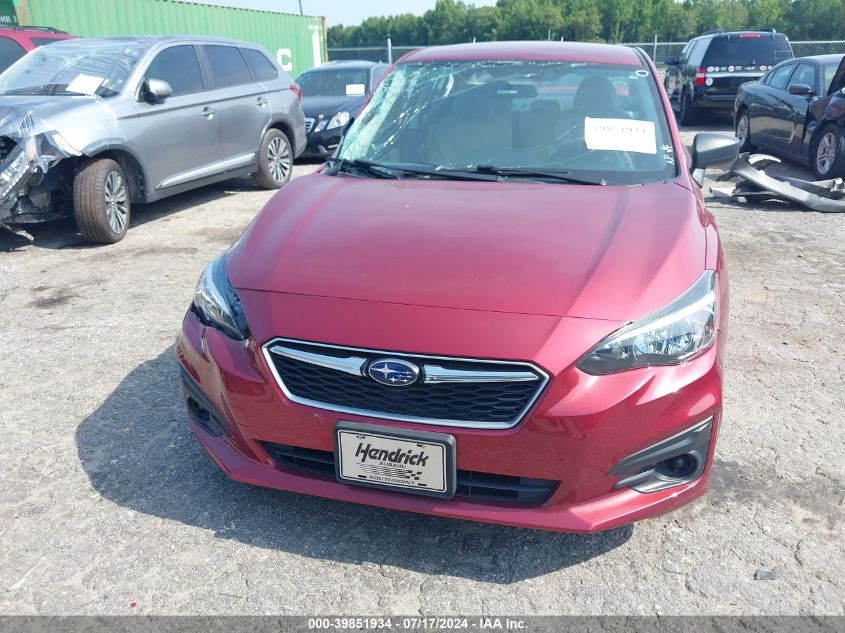2019 Subaru Impreza 2.0I VIN: 4S3GKAA61K3609018 Lot: 39851934
