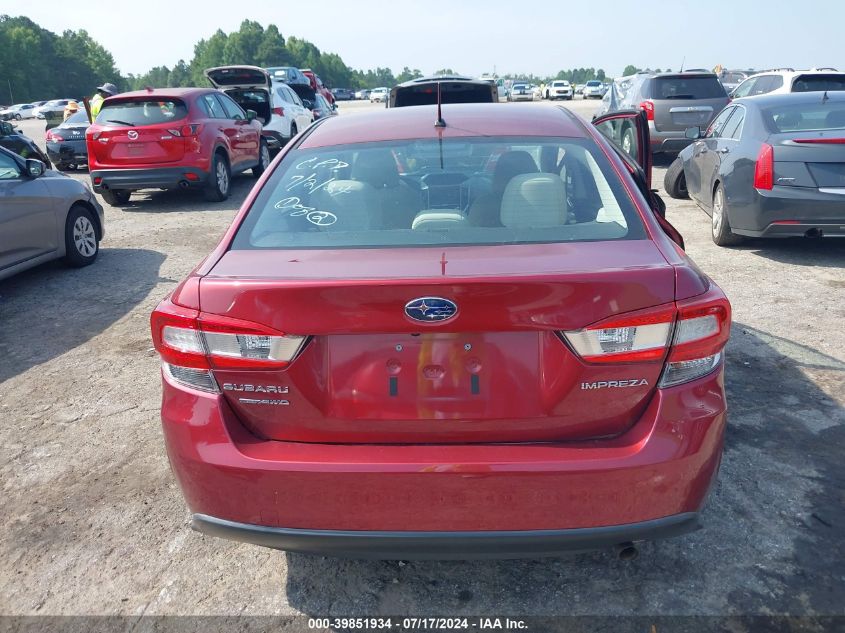 2019 Subaru Impreza 2.0I VIN: 4S3GKAA61K3609018 Lot: 39851934