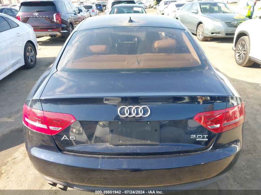 2010 Audi A5 2.0T Premium VIN: WAU3FAFR8AA047776 Lot: 39851942