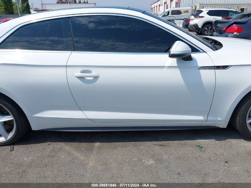 2019 Audi A5 45 Premium VIN: WAUSNAF50KA057974 Lot: 39851946