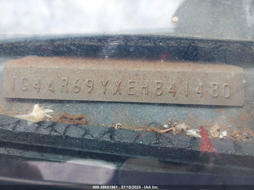 1984 Buick Electra Limited VIN: 1G4AR69YXEH841480 Lot: 39851961