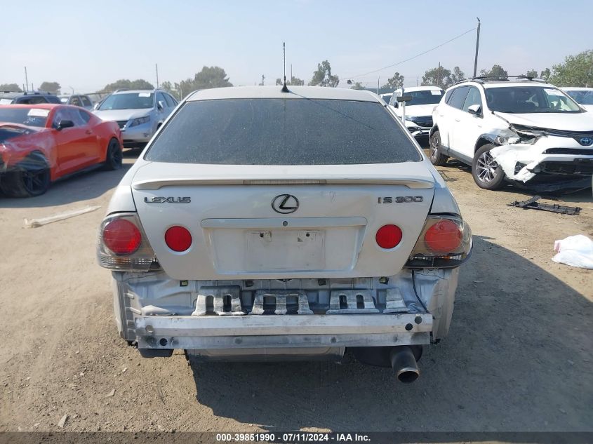 2004 Lexus Is 300 VIN: JTHBD192240093468 Lot: 39851990