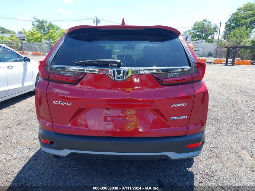 2022 Honda Cr-V Hybrid Ex-L VIN: 5J6RT6H86NL026890 Lot: 39852030