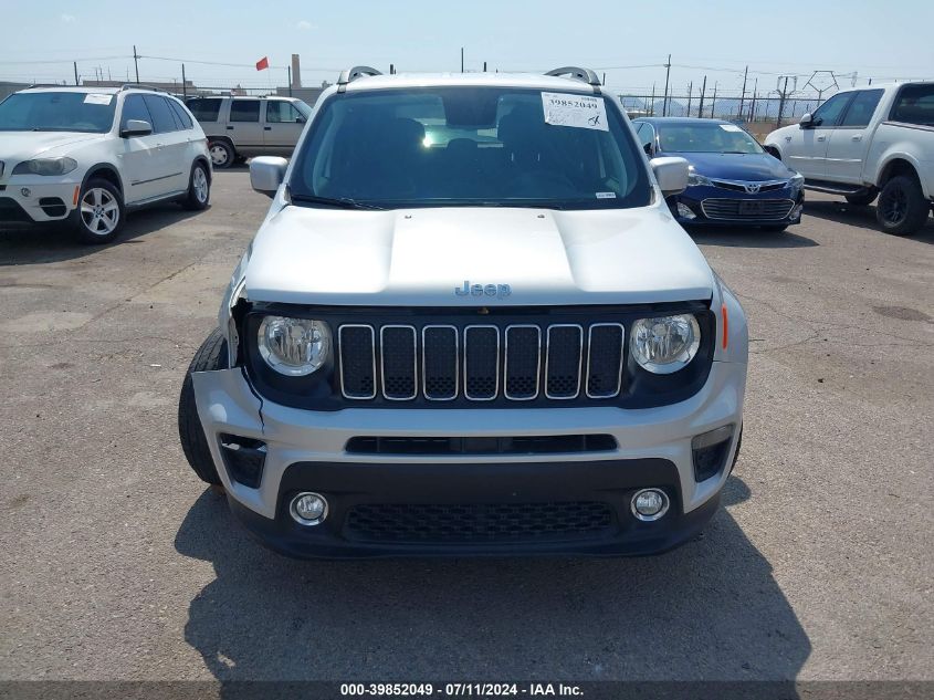 2019 Jeep Renegade Latitude Fwd VIN: ZACNJAB12KPK37808 Lot: 39852049